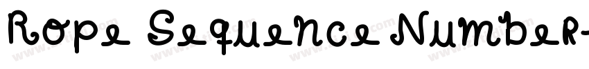 Rope Sequence Number字体转换